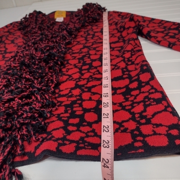 Ruby Rd.  women's Shag collar sweater, cardigan.  Size (M) - Picture 9 of 12